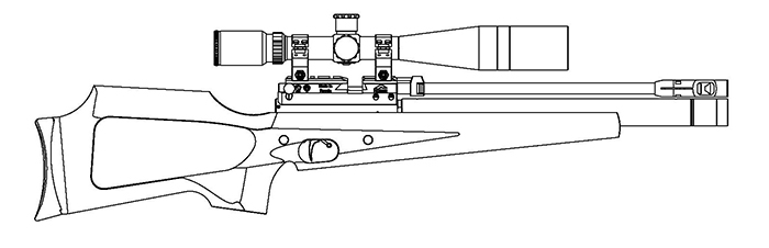 Общая схема винтовки Егерь