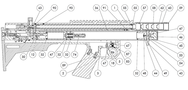 Схема винтовки RAR VL 12