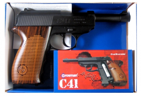 Устройство, комплектация и упаковка пневматического пистолета Кросман С41